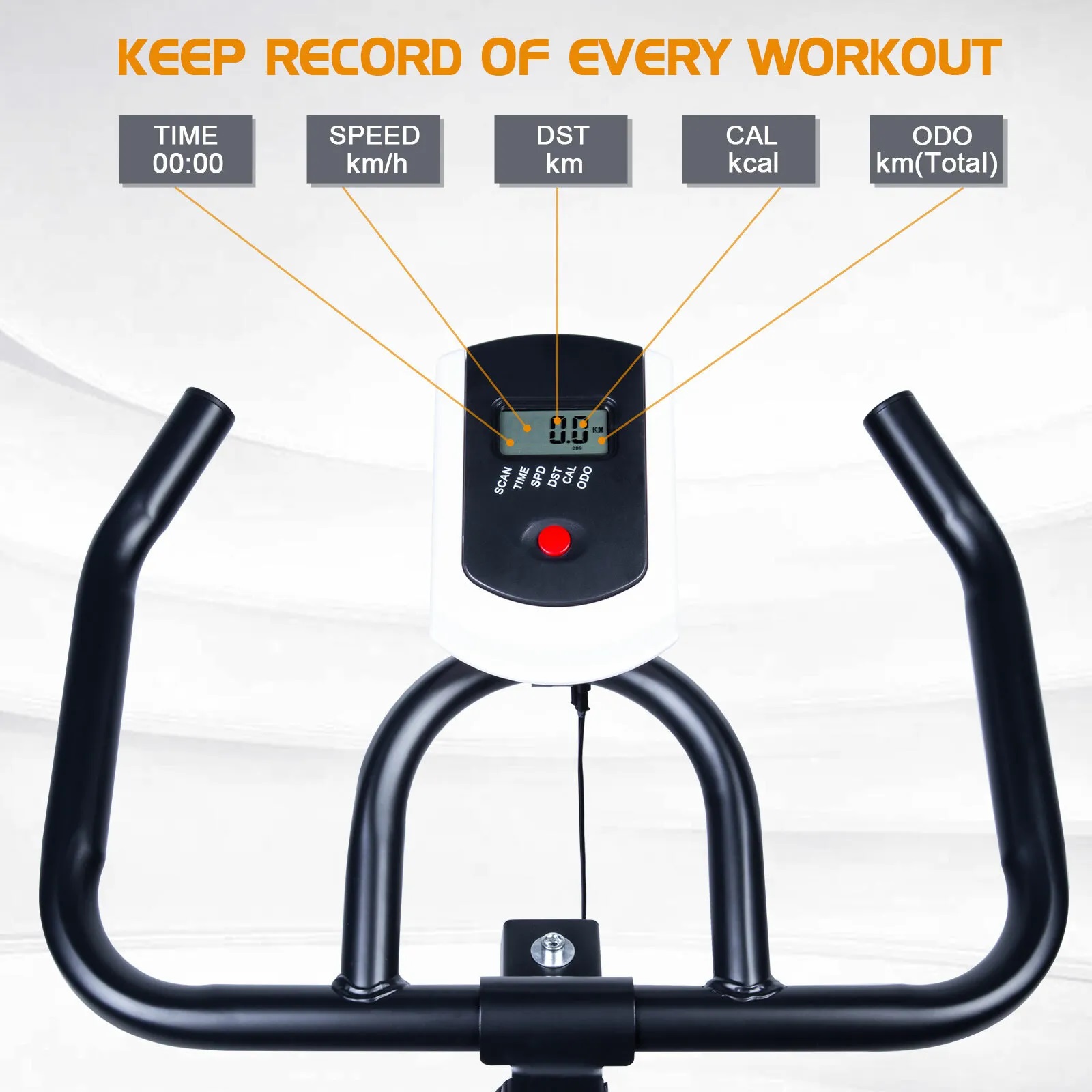 6kg Flywheel Stationary Spinning Cardio Exercise Bike