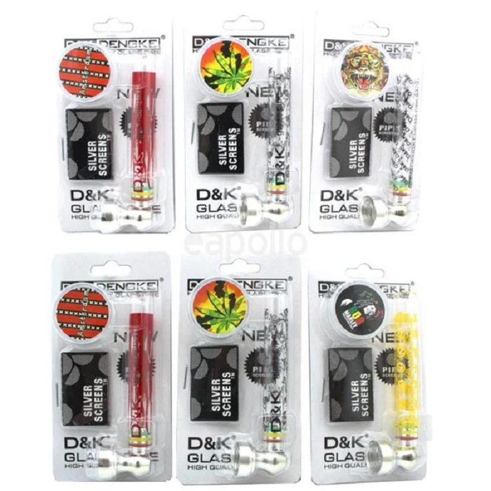 3in1 Glass Smoking Pipe 93mm