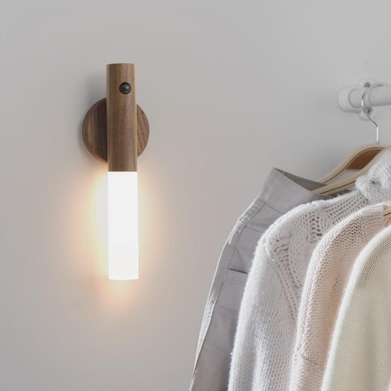 Wood Rechargeable Sensor Night Lamp