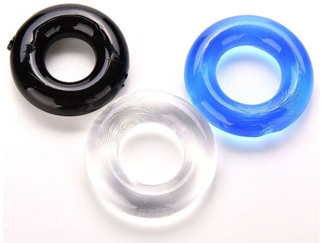 Silicone Cock Ring Stay Hard Delay Timing Flexible Penis Ring (Pack of 3 Ring)