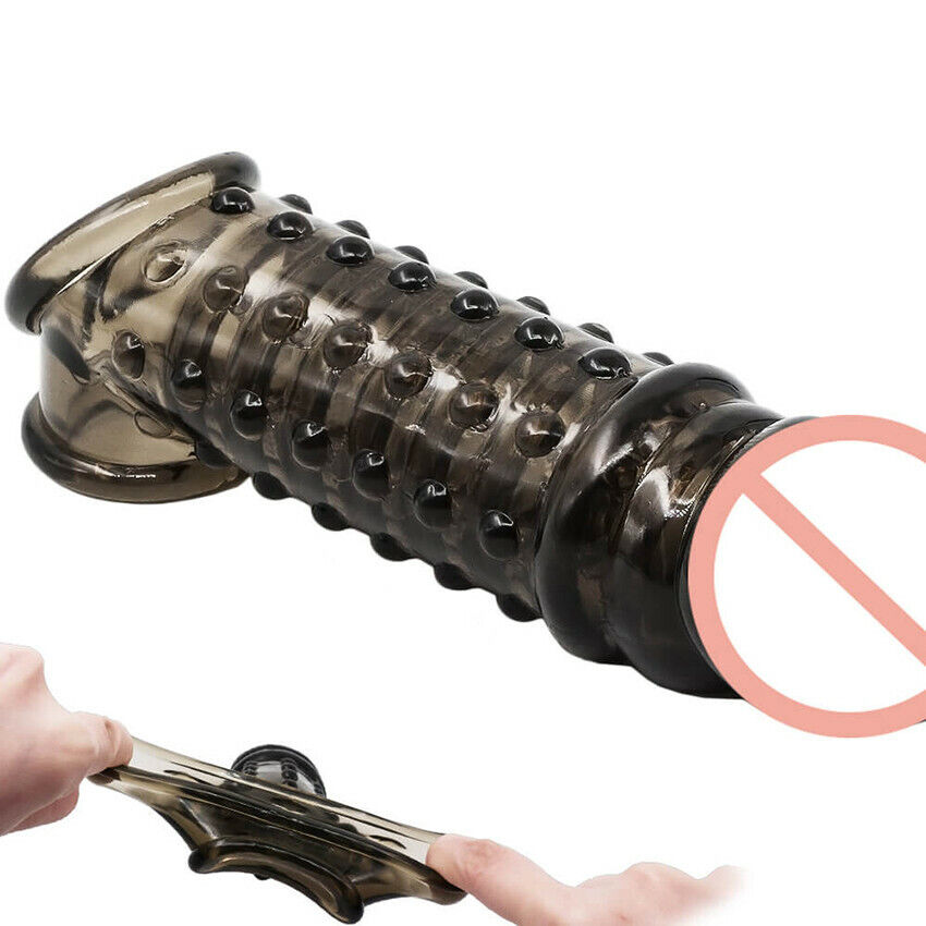 Soft Silicone Penis Extender Condom Cock Sleeve Ring Delayed Ejaculation On Penis Reusable Sex Enlargement Sex Toys For Men